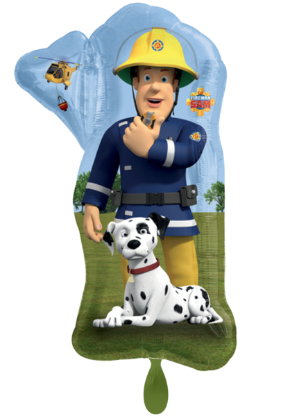 XXL Folieballon Figur - Fireman Sam - 83 cm
